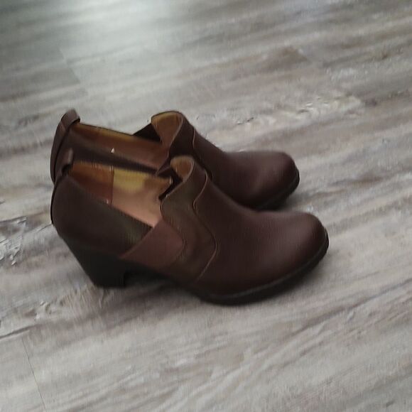 Croft & Barrow brown ortholite clogs  ankle boots Sz 8 - Picture 5 of 7